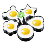 Molde Figuras Acero Quirúrgico Cocinar Huevos Pancakes Kitx5