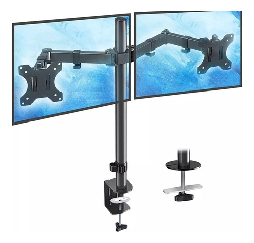 Soporte Doble Brazo Escritorio Para 1-2 Monitores 10''-27''