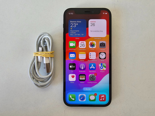 iPhone 12 Mini 64 Gb Negro Bateria Al 89% + Cable - Leer