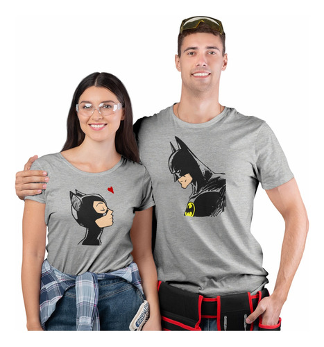 Playera Duo Para Novios, Parejas Enamorados / Heroes Batman