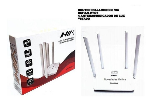 Repetidor Wifi Router Inalámbrico Alto Desempeño 4 Antena