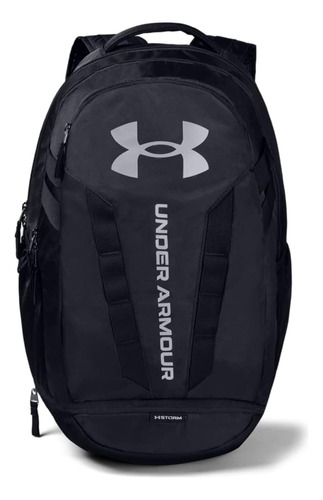 Mochila Impermeable Under Armour, Hustle 5.0, Negro/plateado