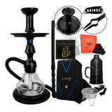 Kit Narguile Triton Hookah Viper Sv Aluminio Fogareiro Bolsa