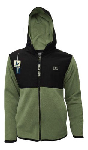 Campera Bross Polar Combinada Recorte Chapita