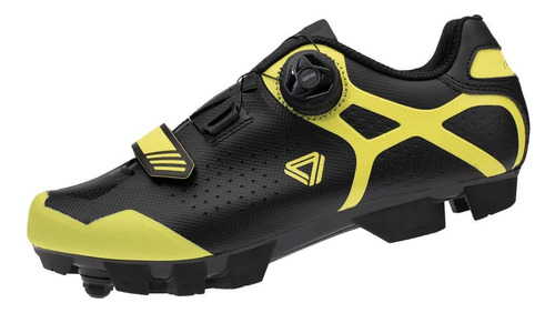 Zapatilla Ciclismo Mtb Gw Target Negro/amarillo