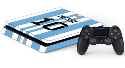 Skin Argentina Messi Playstation Combo Consola + Joystick