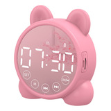 Reloj Despertador For Niños Con Altavoz Bluetooth, Desperta