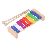 Colorido Xilófono Infantil Glockenspiel De Aluminio De 8 Ton