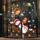 Papel De Ventana De Vidrio, Adhesivo De Ventana De Navidad