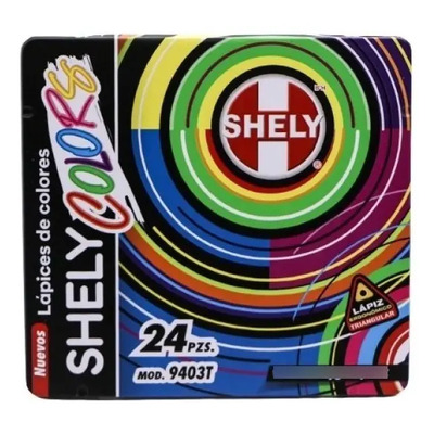 Lápices De Colores 24 Shely Modelo 9403T Triangulares 2B | Envío gratis