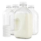 Stock Your Home Botella De Leche De Vidrio De Medio Galón Co