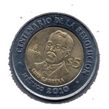 Moneda  Cinco Conmemorativa Luis Cabrera  Revolución   34