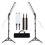 Kit De Iluminación Led Para Estudio Fotográfico Trípode Ajus