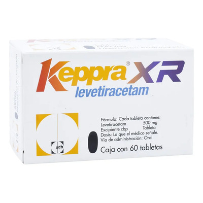 Keppra Xr Tabletas De Liberación Prolongada 500 Mg, 60 Tabletas | Meses sin interés
