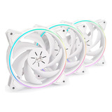 Kit 3 Ventiladores Gamer In Win Sirius Pure Asp120 120mm Rgb