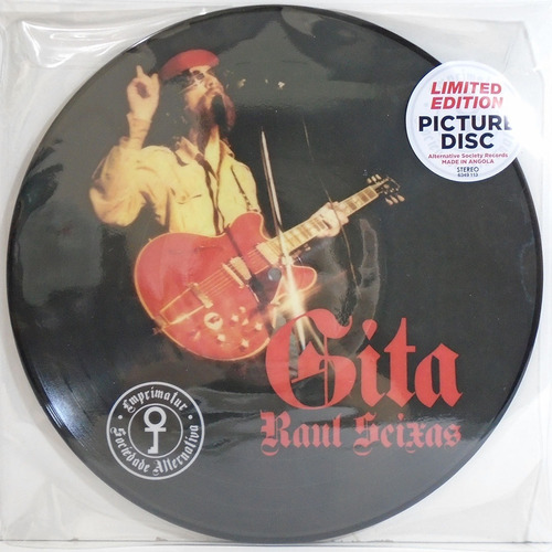 Raul Seixas - Gita Lp Picture Disc Com Bônus Novo