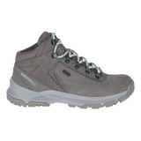 Botín Impermeable Mujer Erie Mid Waterprf Gris Merrell