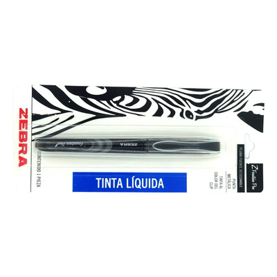 Boligrafo Punta Fuente Stick Negro Blt Zebra 1 Pieza | MercadoLibre