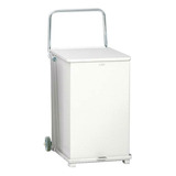 Contenedor Cuadrado Rubbermaid Con Ruedas Y Pedal 40 Galones