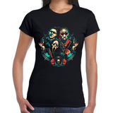 Playera Mujer Michael Myers, Jason Voorhees Y Ghostface #804