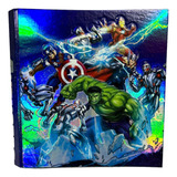 Carpeta Avengers Hulk Capitan America Thor Ironman N3 Color Multicolor
