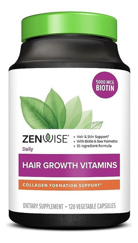Zenwise Hair Growth Vitamins Con Biotina 120 Capsulas
