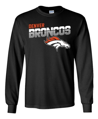 Denver Broncos Playeras Manga Larga Para Hombre Y Mujer