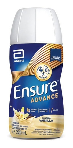 Ensure Advance Vainilla Suplemento Dietario Botella 220ml