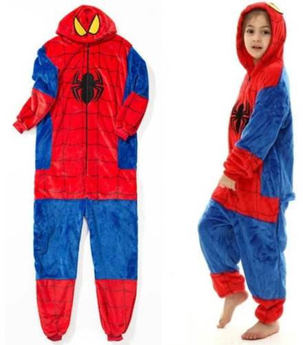 Pijama Spiderman, Pikachu, Sttich Animales Adultos Y Niños