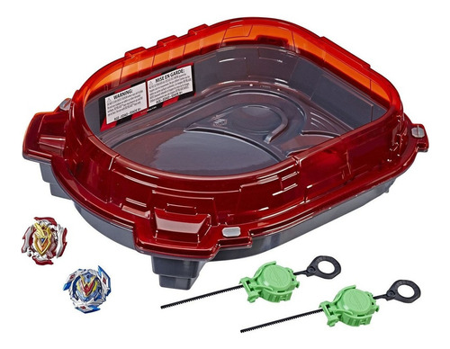 Estadio Beyblade Burst Turbo Slingshock Lanzadores Hasbro Color Rojo