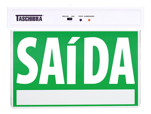 Placa De Saída Face Única Sinalização Emergência Led Bivolt