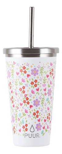 Vaso Térmico Puur Cup Floral 570 Ml