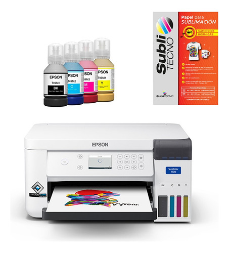 Impresora Epson F170 Sublimación +1 Resma Papel Sublitecno