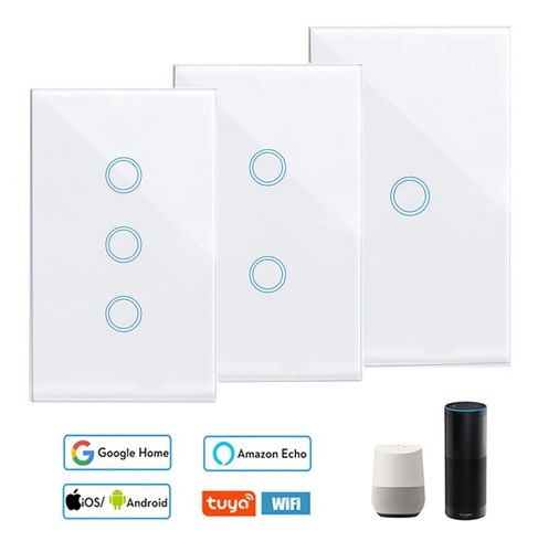 Apagador Inteligente Wifi De 2 Color Blanco