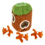 Popetpop Juguete Interactivo De Peluche Para Perros, 4 Pieza