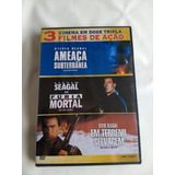 Dvd Ameaça Subterrânea+ Fúria Mortal + Em Terreno Selvagem