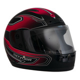 Casco Para Moto Cerrado Fast Xl Rojo Negro