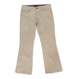 Pantalon Tommy Hilfiger De Mujer Talla 2 De Pana Color Crema