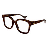 Lentes Ópticos Dark Havana Gucci Gg1258o005