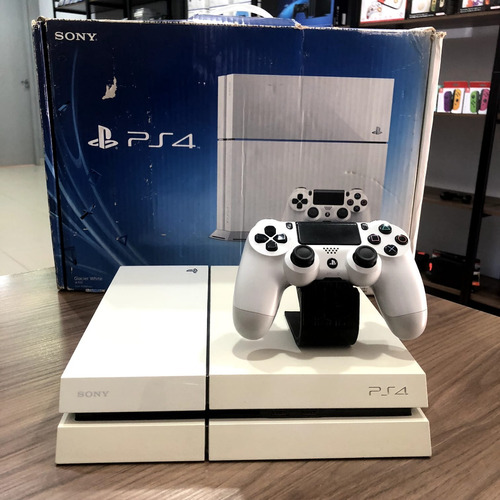 Console Playstation 4 1tb Fat Branco Com Caixa E Nota