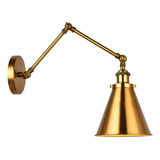 Industrial Wall Sconce Light Bronze Cone Shade Wall