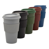 50 Vasos Térmico Mug 300ml Tapa Faja Colores Mayorista