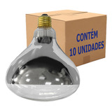 10 Lampada Secagem Infravermelha 250w 110v E27 Estufa Pintur