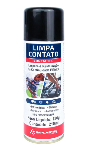 Limpa Contato Spray Contactec Implastec 210ml