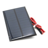 Painel Placa Com Fio  Solar 6v 1w 200ma 110x60mm Mini