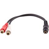 Cable De Extension Audio 3,5mm Hembra A 2 Rca Hembra | Ne...