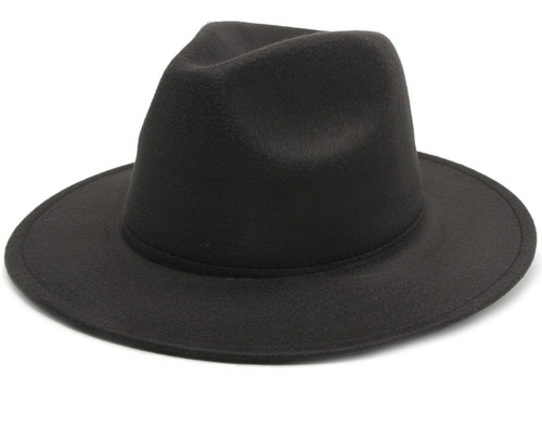 Sombrero Fieltro Paño Liso Mujer Hombre Cowboy Divino!