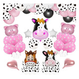 Set Globos Animales Granja Globos Vaca  Cerdito Caballo