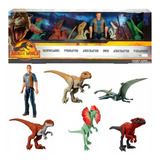 Jurassic World Pack C/ 6 Bonecos Dinossauros Novos Originais