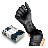 Dermafol Guantes De Vinil/nitrilo Libres De Latex Sin Polvo Color Negro Talla M